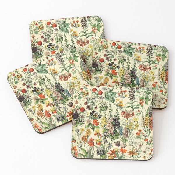 Item preview, COLORFUL GARDEN FLOWERS Vintage Botanical Drawings designed and sold by BulganLumini.