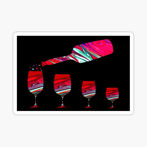 Artikel-Vorschau von Rotwein - Meine Tasse läuft über, designt und verkauft von Wall Art by Doll.