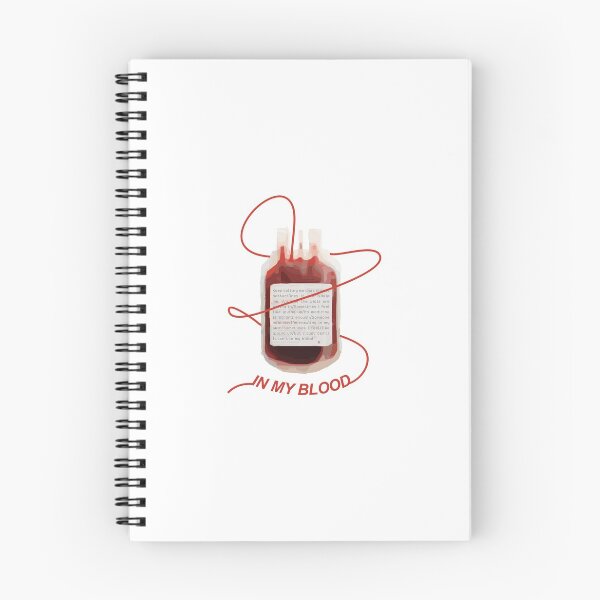 Item preview, in my blood inspired design with lyrics designed and sold by iyaakarim.