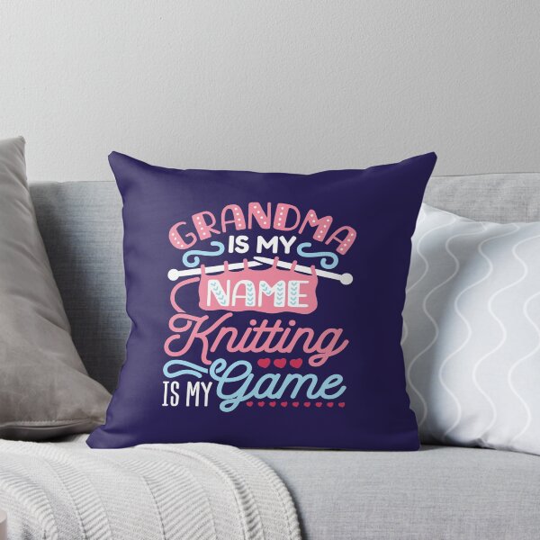 Item preview, Knitting Grandma - Grandma Is My Name Knitting Is My Game designed and sold by jaygo.