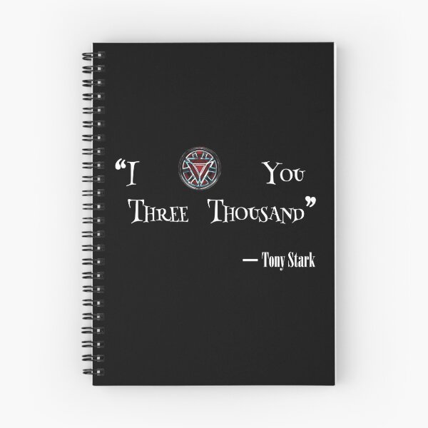 Item preview, I O(love) you three thousand Quote (White typography version) - Tony Stark designed and sold by TheQuoteBro.