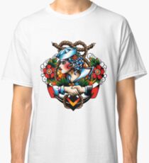 Navy Pinup Classic T-Shirt