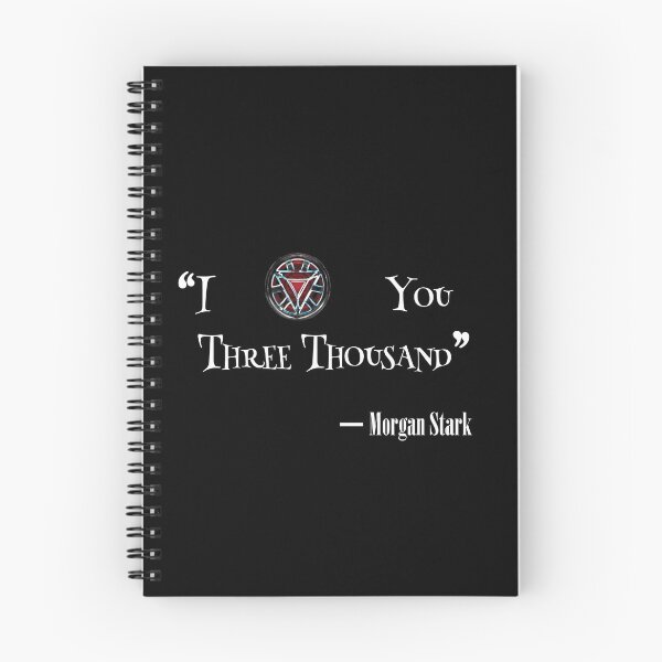 Item preview, I O(love) you three thousand Quote (White typography version) - Morgan Stark designed and sold by TheQuoteBro.