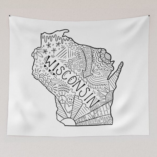 Item preview, Wisconsin State Doodle designed and sold by Corey Paige Designs.