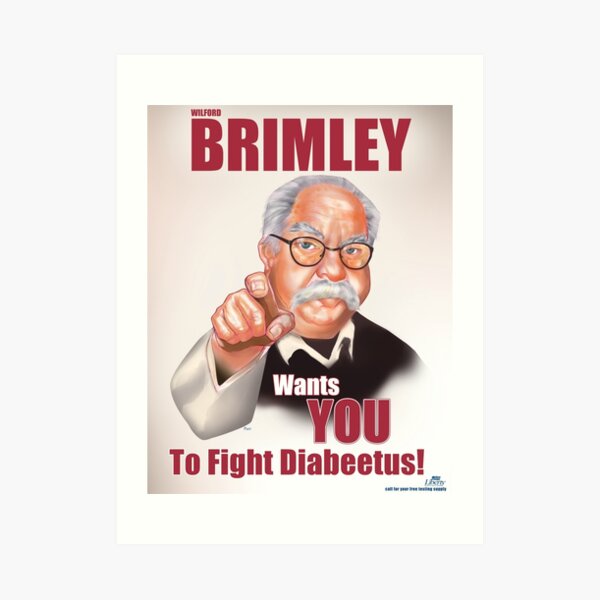 Wilford Brimley Propaganda poster Art Print