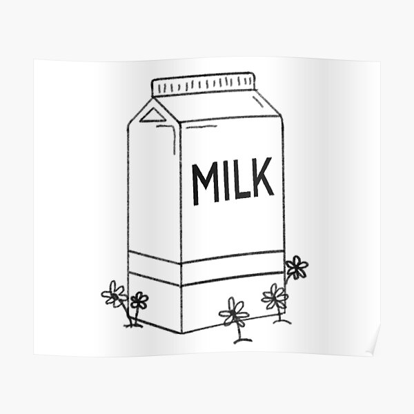 Flowers & Milk Poster