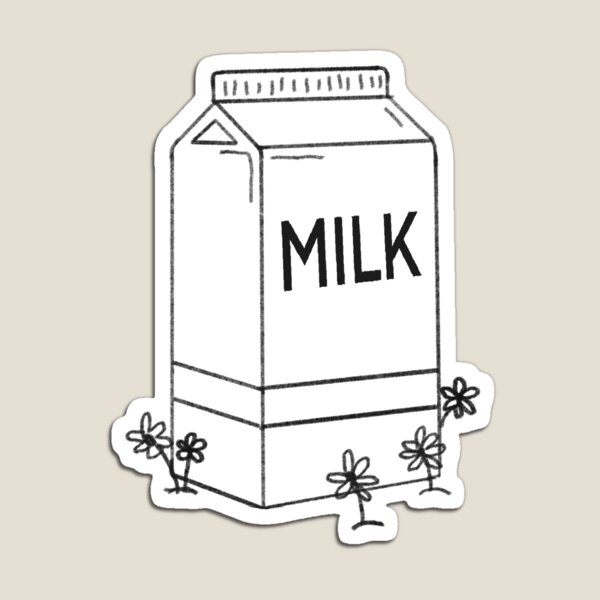 Flowers & Milk Magnet