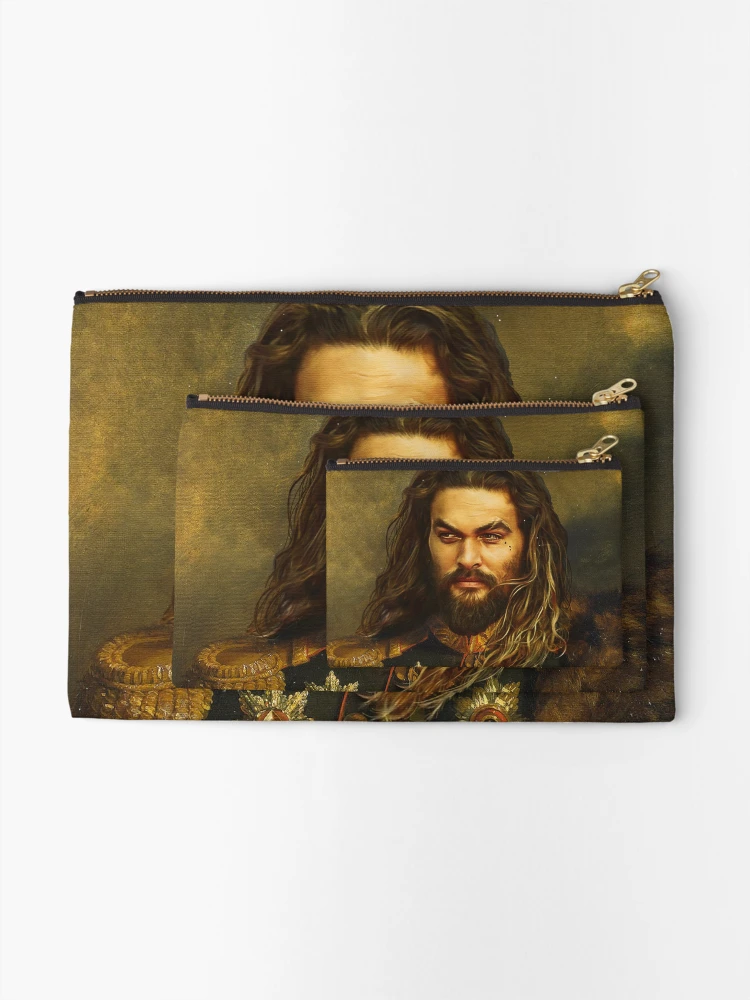 Thumbnail 2 of 4, Zipper Pouch, Jason Momoa - replaceface designed and sold by replaceface.