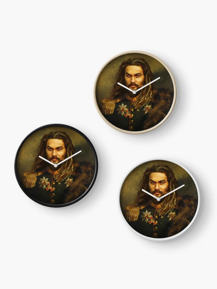 Thumbnail 3 of 4, Clock, Jason Momoa - replaceface designed and sold by replaceface.
