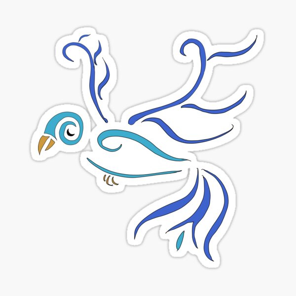 Blue Bird Tattoo Stickers Redbubble