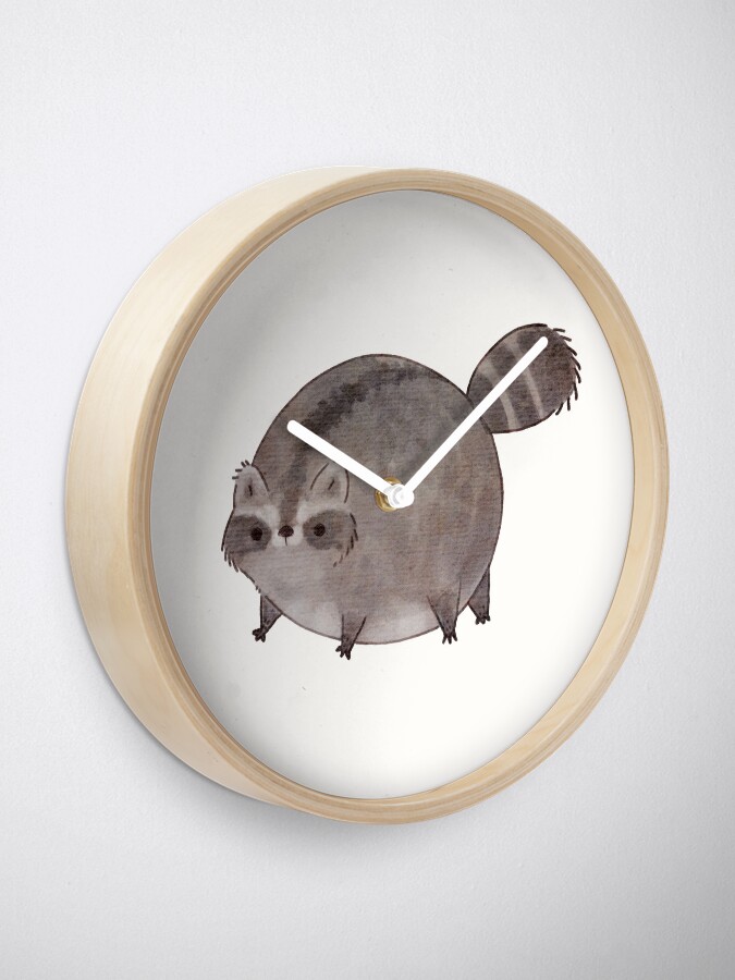 Alternate view of Chubby Trash Panda Clock