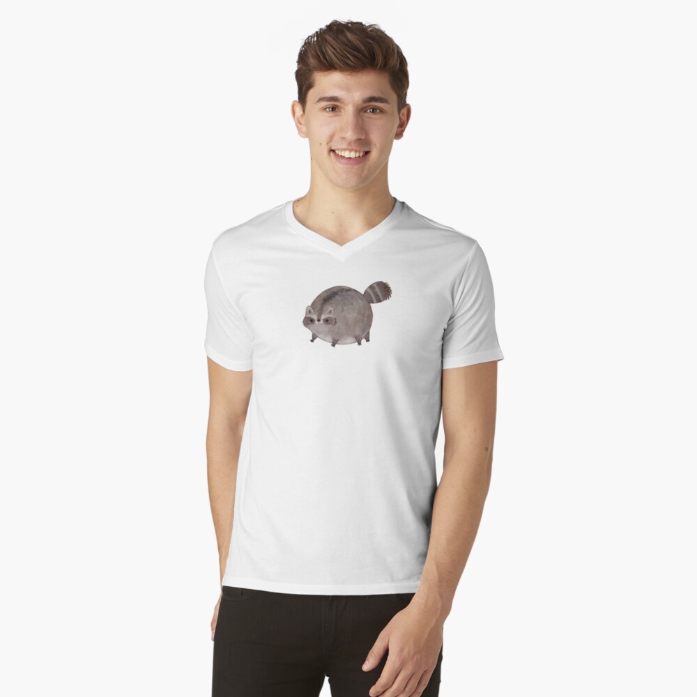 Vista previa del artículo con la obra «Camiseta de cuello en V», diseñado y vendido por Bumcchi.