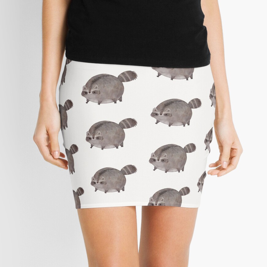 Chubby Trash Panda Mini Skirt