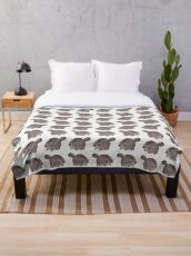 Chubby Trash Panda Throw Blanket