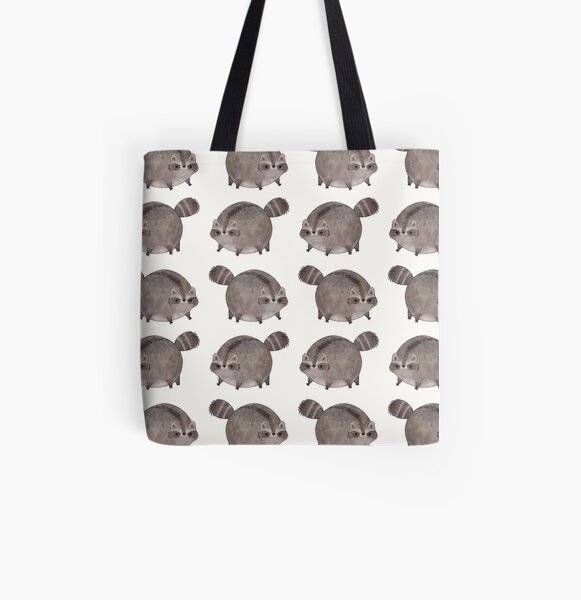 Chubby Trash Panda Bolsa estampada de tela