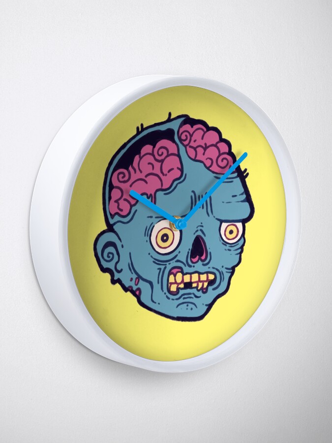 Alternate view of Zombie Brains - I bite Clock