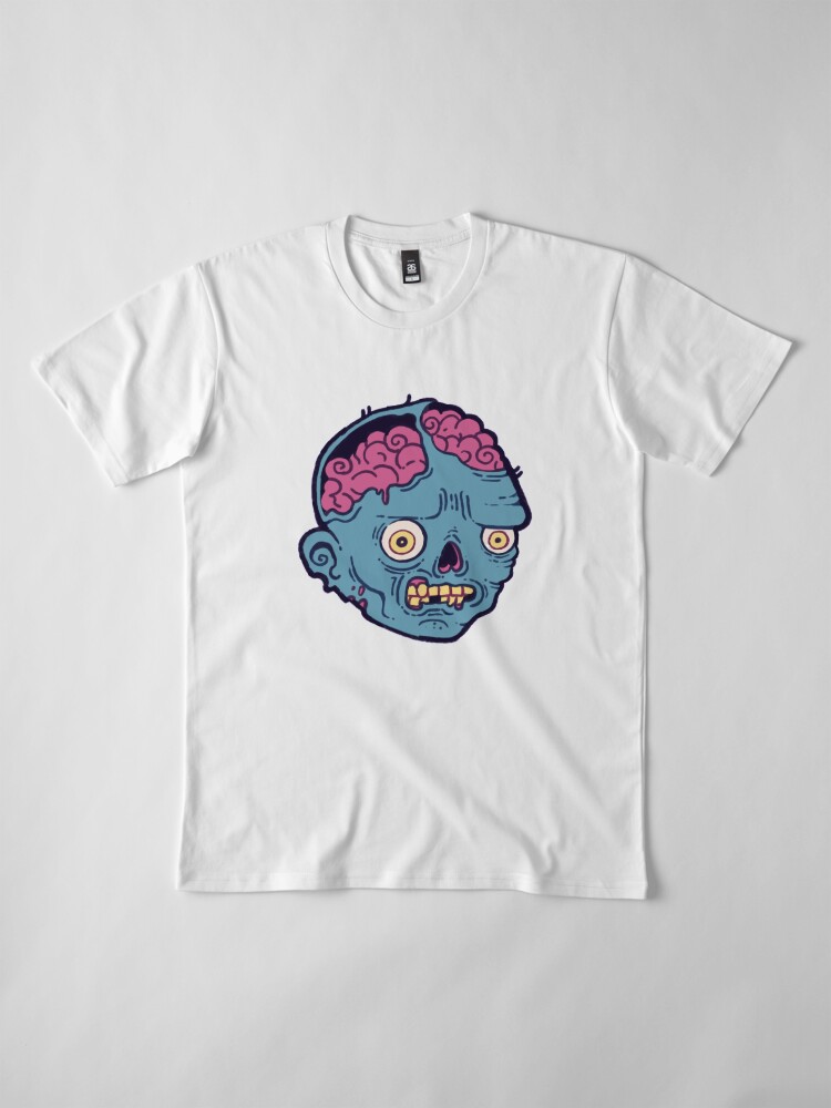 Alternate view of Zombie Brains - I bite Premium T-Shirt