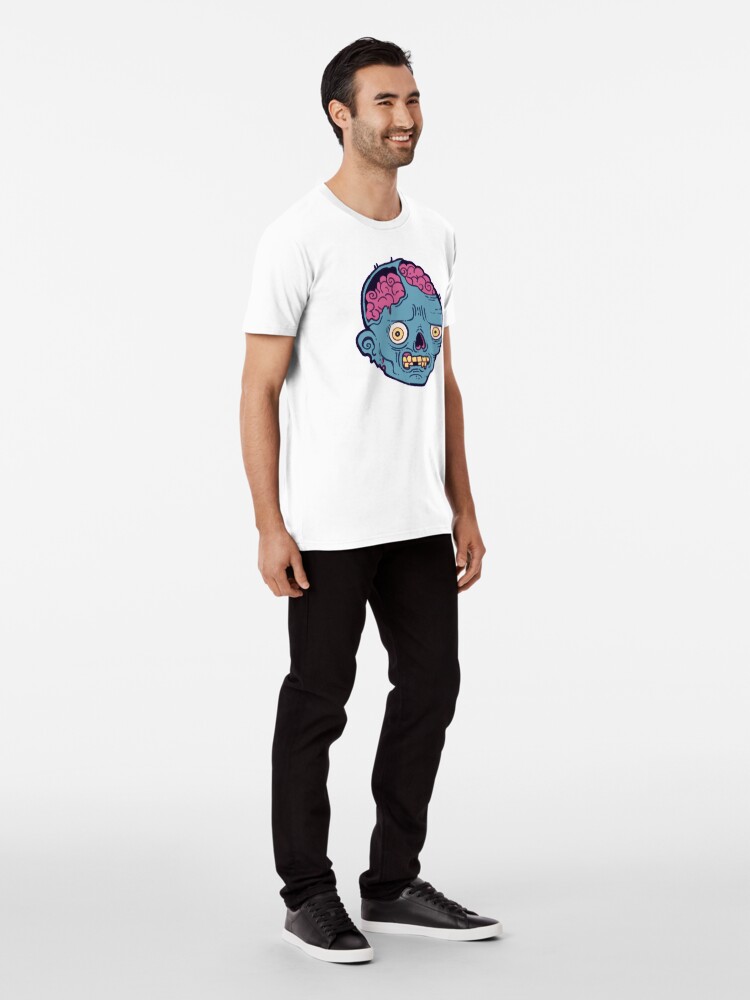 Alternate view of Zombie Brains - I bite Premium T-Shirt