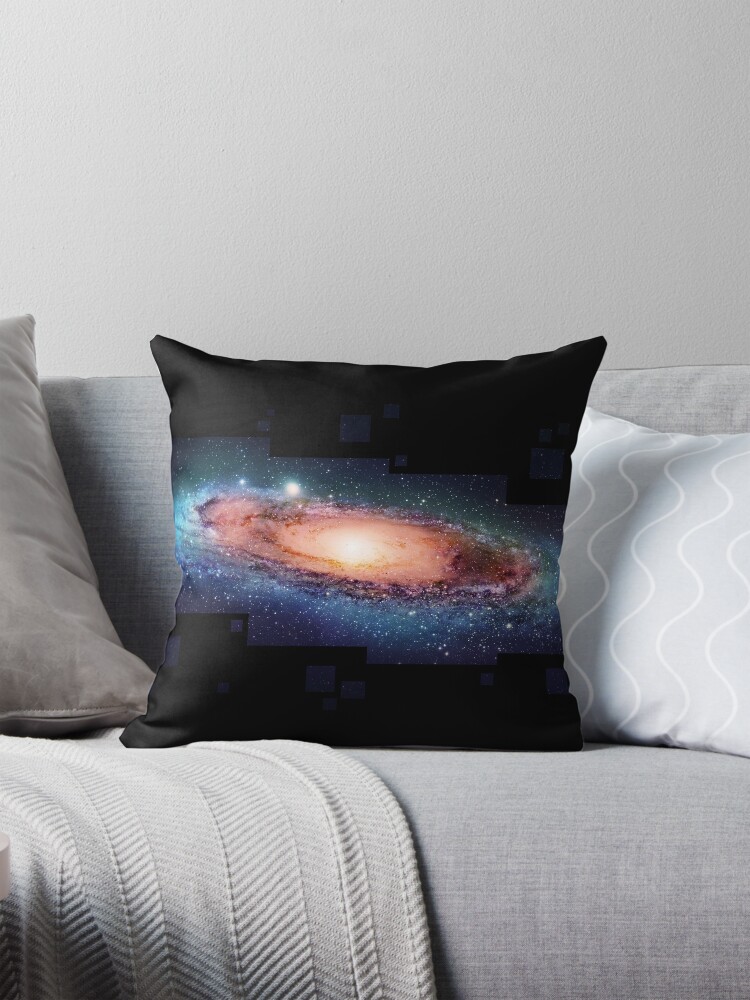 Thumbnail 1 of 4, Pillow, Boxy Andromeda designed and sold by echovolution.