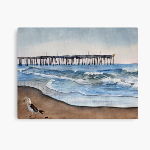 Item preview, Virginia Beach Watercolor Painting designed and sold by Sandra Connelly.