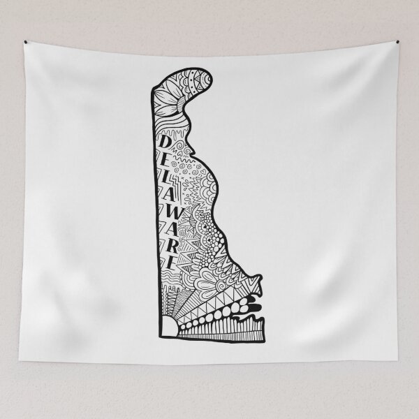 Item preview, Delaware State Doodle designed and sold by Corey Paige Designs.