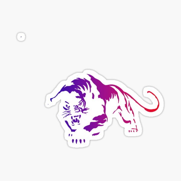 Vista previa del artículo con la obra «Puma colorido», diseñado y vendido por PrintYourOwn.
