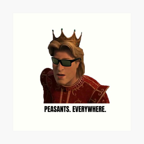PRINCE CHARMING from SHREK Art Print
