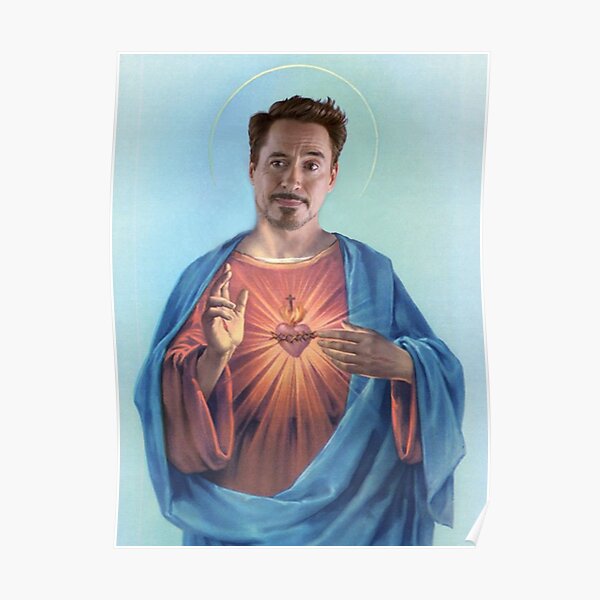 Robert Downey Jesus Poster