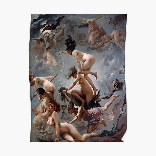 Witches Going To Their Sabbath By Luis Ricardo Falero Poster