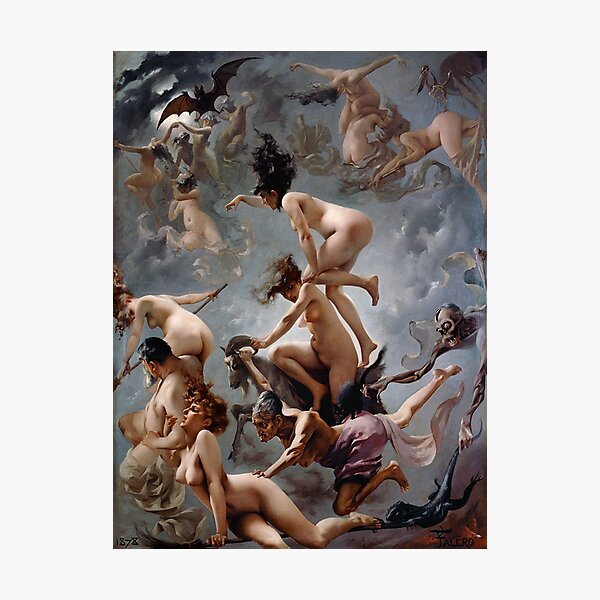 Witches Going To Their Sabbath By Luis Ricardo Falero Photographic Print