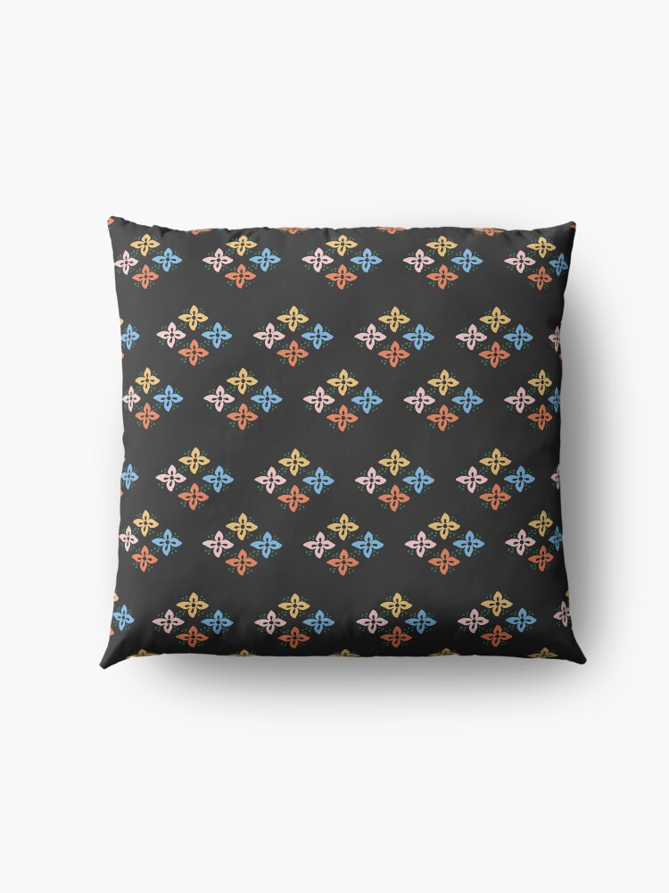 Alternate view of Las Flores 02 (Patterns Please) Floor Pillow