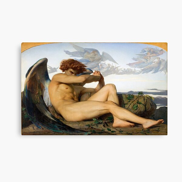 Ángel Caído Alexandre Cabanel Original Lienzo