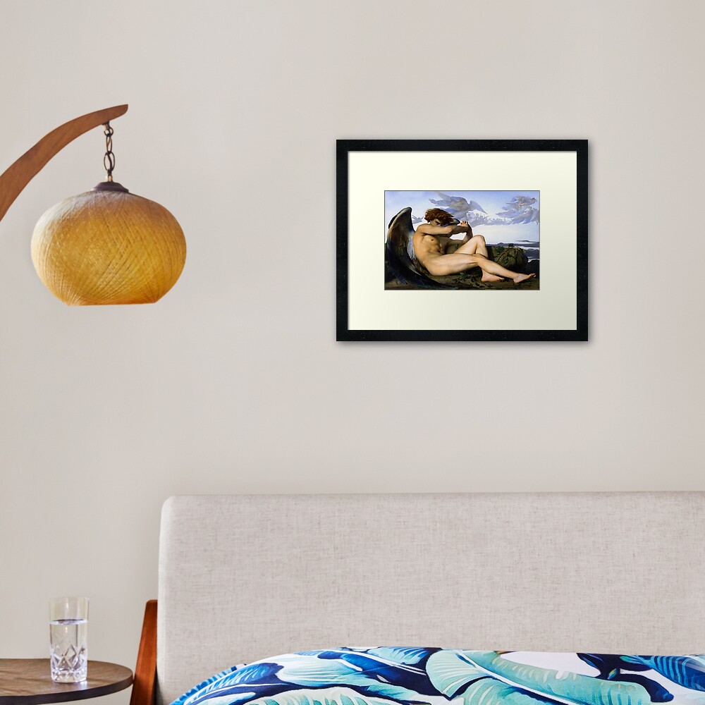 Fallen Angel Alexandre Cabanel Framed Art Print
