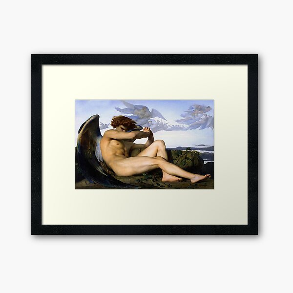 Fallen Angel Alexandre Cabanel Framed Art Print