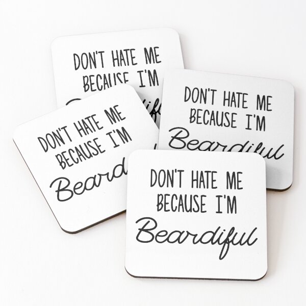 Item preview, Don't Hate Me Because I'm Beardiful designed and sold by FontfulDesigns.