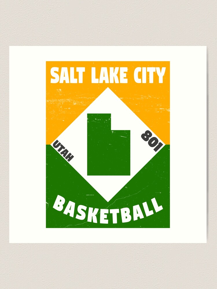 Vintage Utah Throwback Classic Retro Fall Summer Basketball 