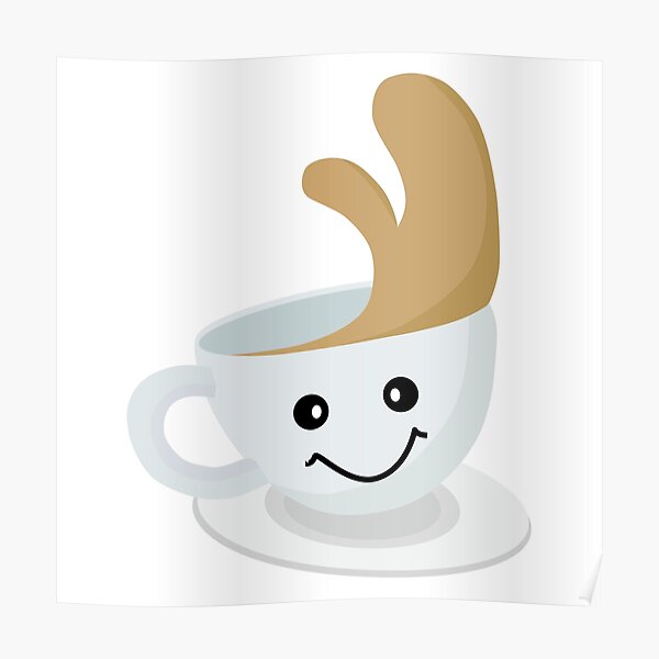 Coffee Clipart Posters Redbubble