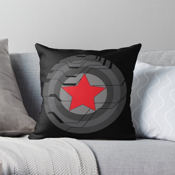 Winter Soldier Shield Throw Pillow