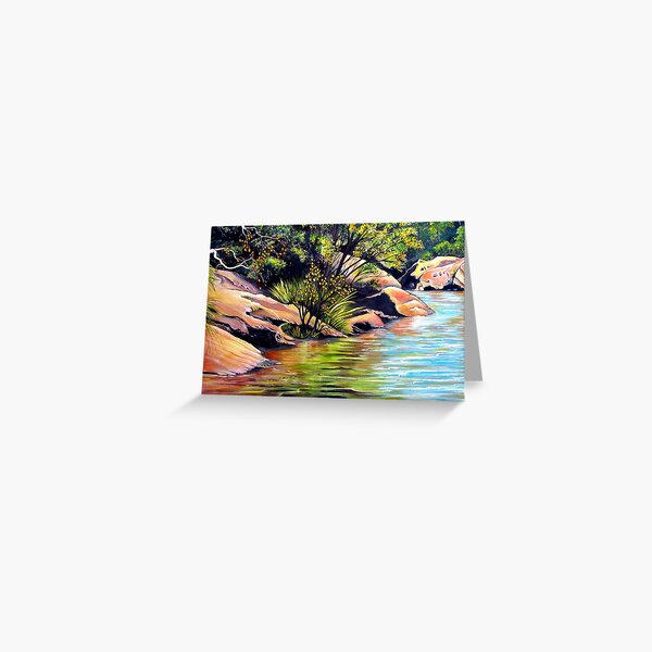 Jellybean Pool, Blue Mountains Greeting Card