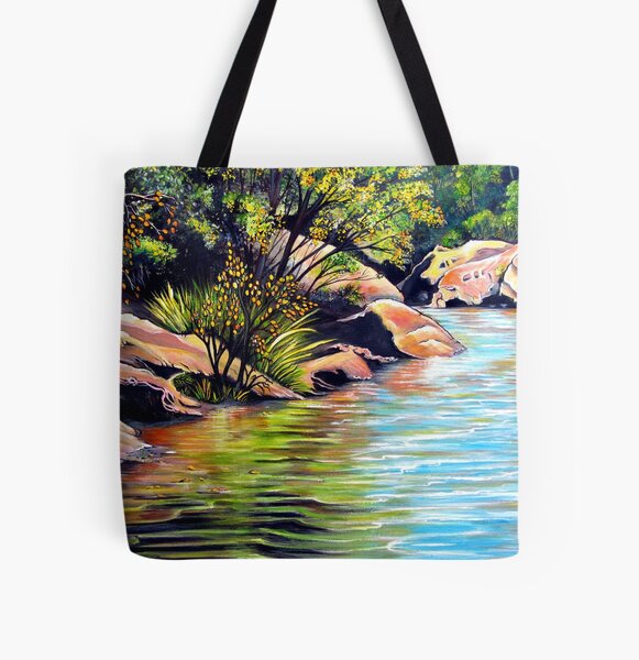 Jellybean Pool, Blue Mountains All Over Print Tote Bag