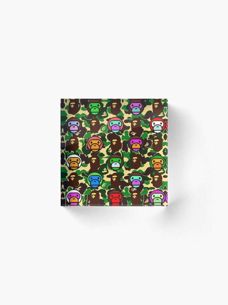 Alternate view of Bape Army Collage Acrylic Block