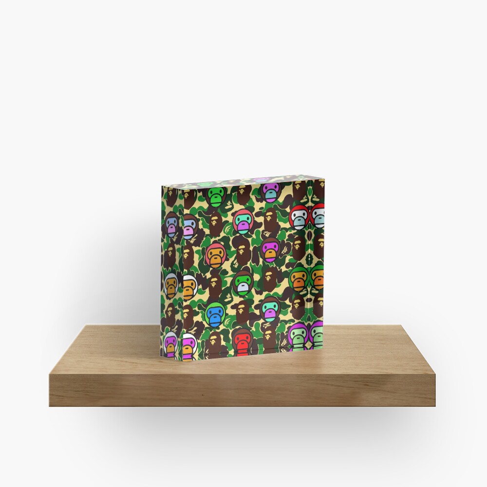Bape Army Collage Acrylic Block