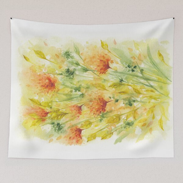 Item preview, Fiery Flowers Field  designed and sold by IvaW.