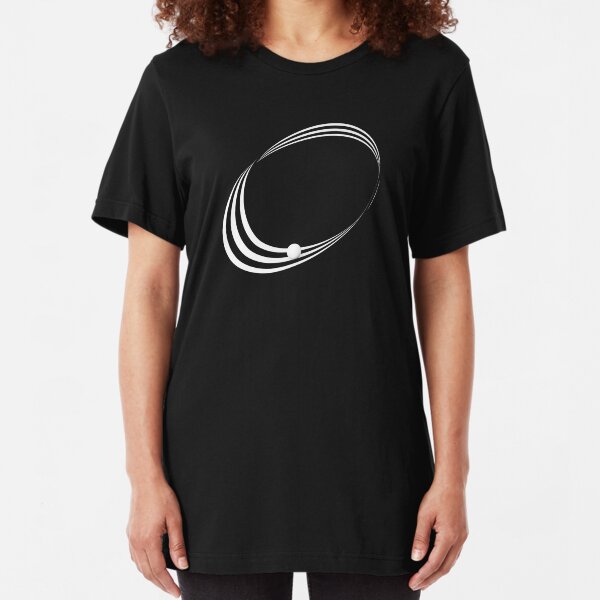Möbius-Band schwarzweiß Slim Fit T-Shirt