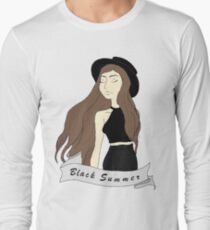 Black Summer Long Sleeve T-Shirt