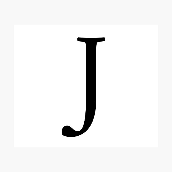 Item preview, Letter J - Roman designed and sold by aether951.