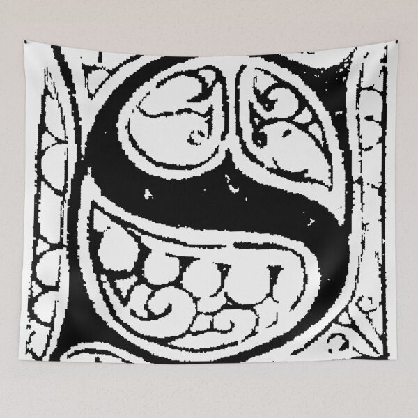 Item preview, Medieval Alphabet Letter S designed and sold by Quill-n-Ink.