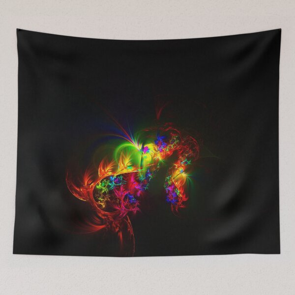 Item preview, Patrón fractal multicolor - arte digital designed and sold by traceyeverart.