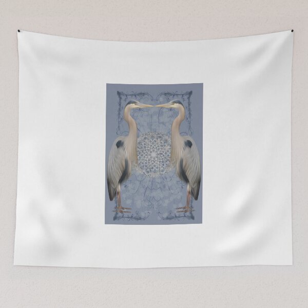 Item preview, Herons on blue designed and sold by Urbanhero.