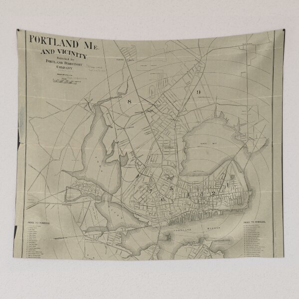 Item preview, Vintage Map of Portland Maine (1902) designed and sold by BravuraMedia.